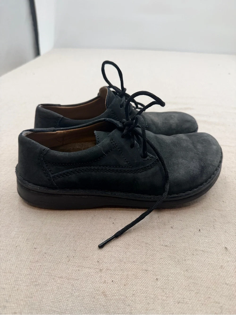 Birkenstock Memphis Suede Lace Up Loafers/ L7-M5
